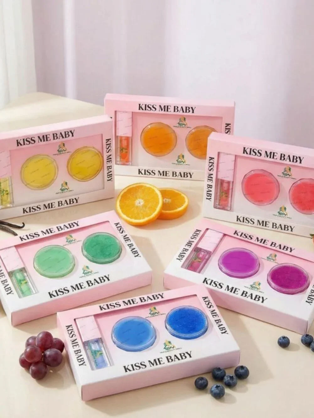 Blueberry 3-in-1 Lip Mask, Balm & Oil Gift Set